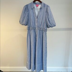 Lilly Pulitzer Striped Dress in Blue and White